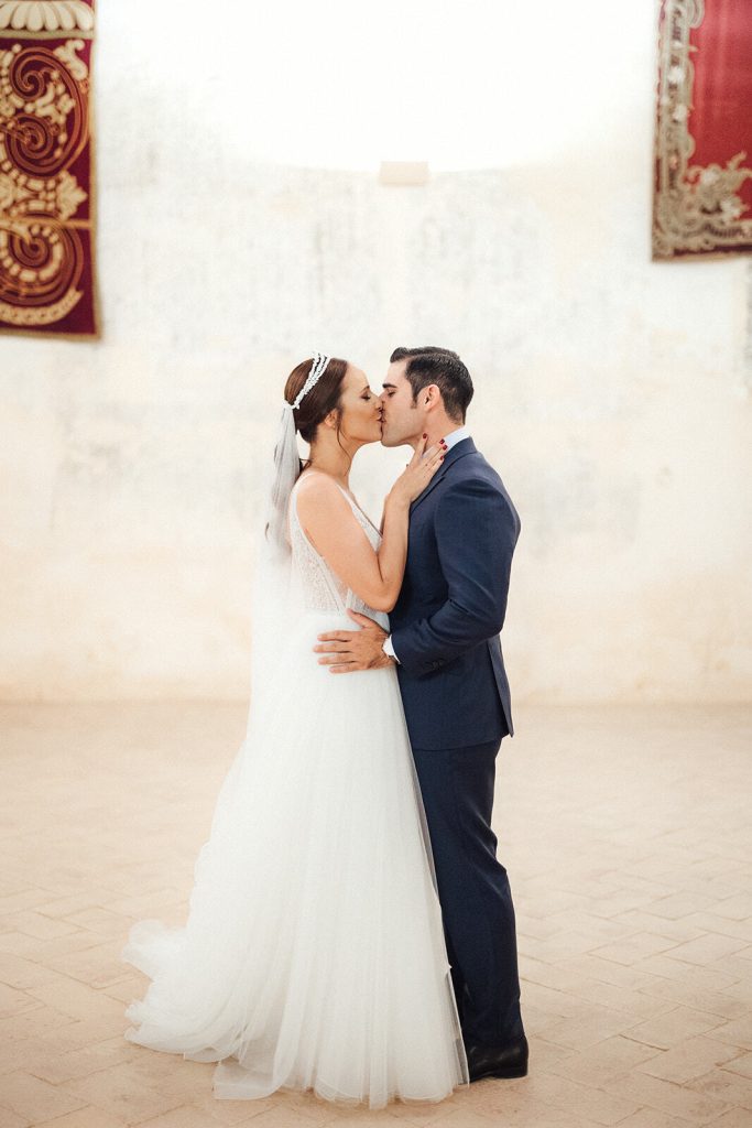 "Patios de Hacienda La Soledad en la boda de Carmen e Iván