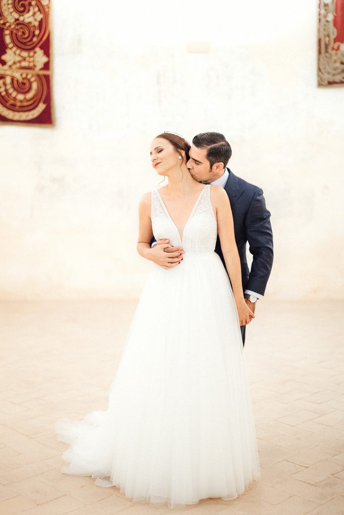 "Patios de Hacienda La Soledad en la boda de Carmen e Iván