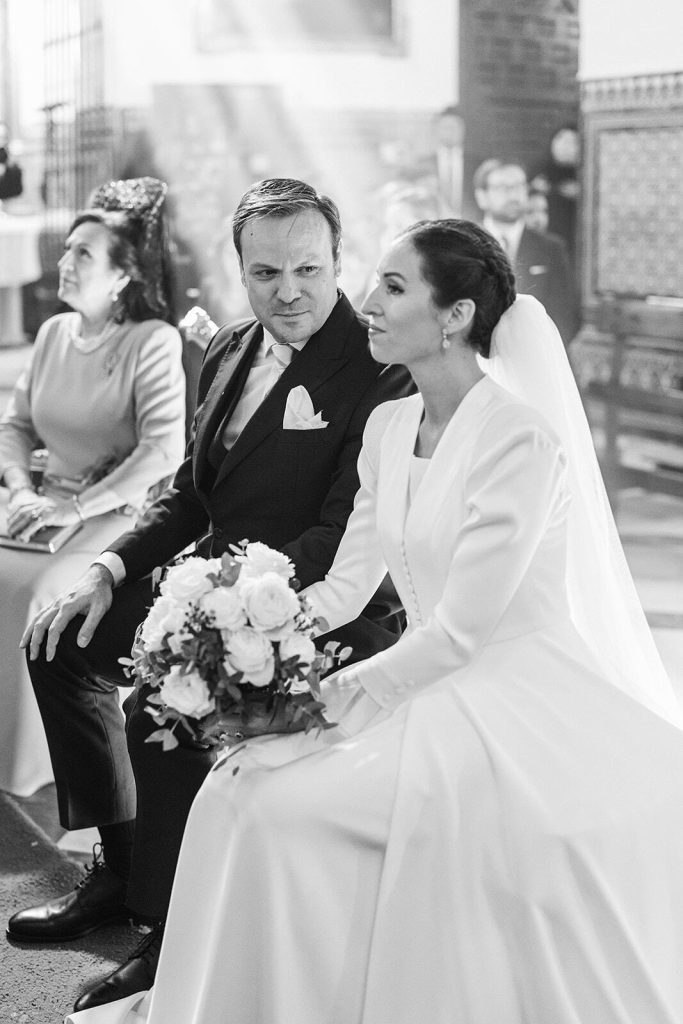 Boda religiosa de Cristina y Carlos en la Iglesia de San Juan de la Palma, Sevilla