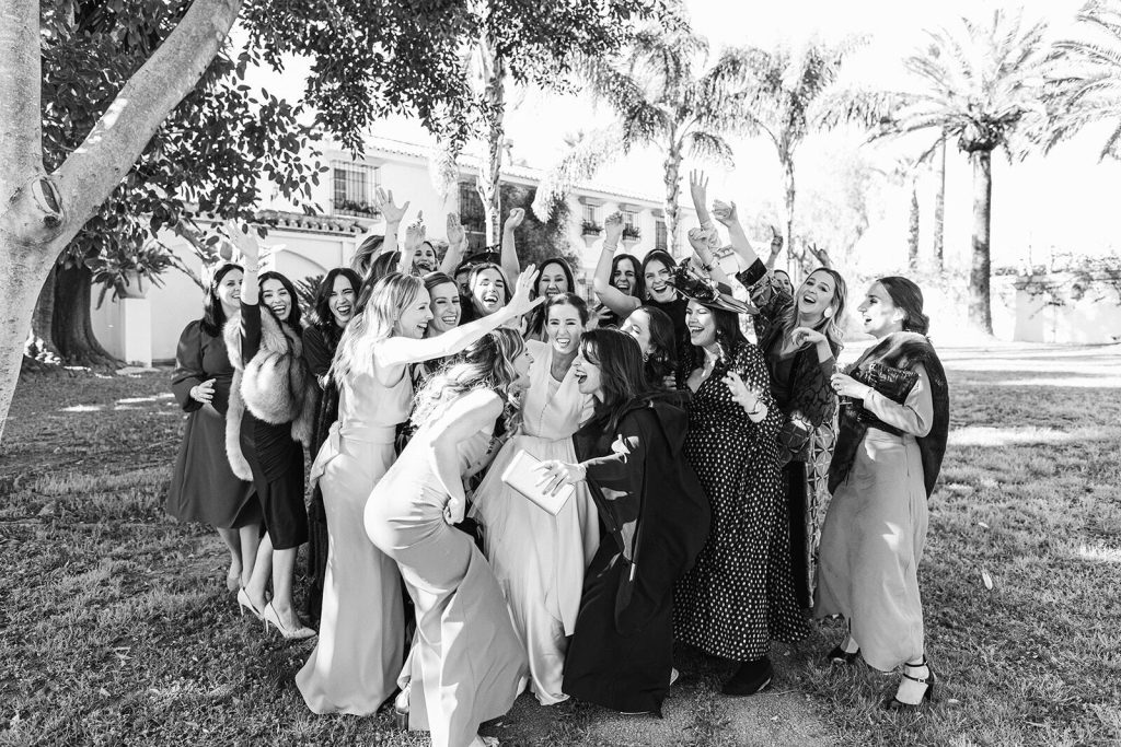 Familia y amigos en la boda de Cristina y Carlos, Hacienda El Vizir