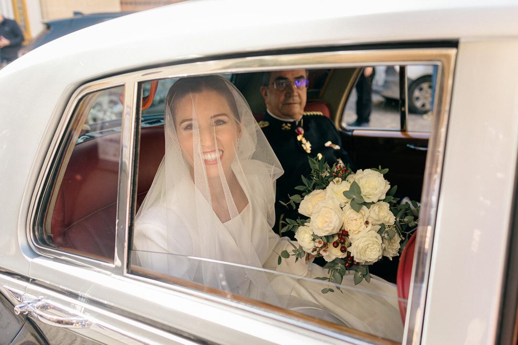 Boda religiosa de Cristina y Carlos en la Iglesia de San Juan de la Palma, Sevilla