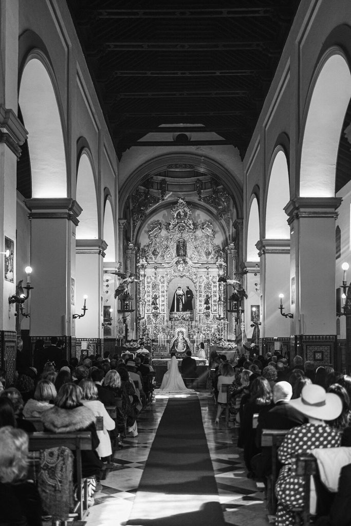 Boda religiosa de Cristina y Carlos en la Iglesia de San Juan de la Palma, Sevilla