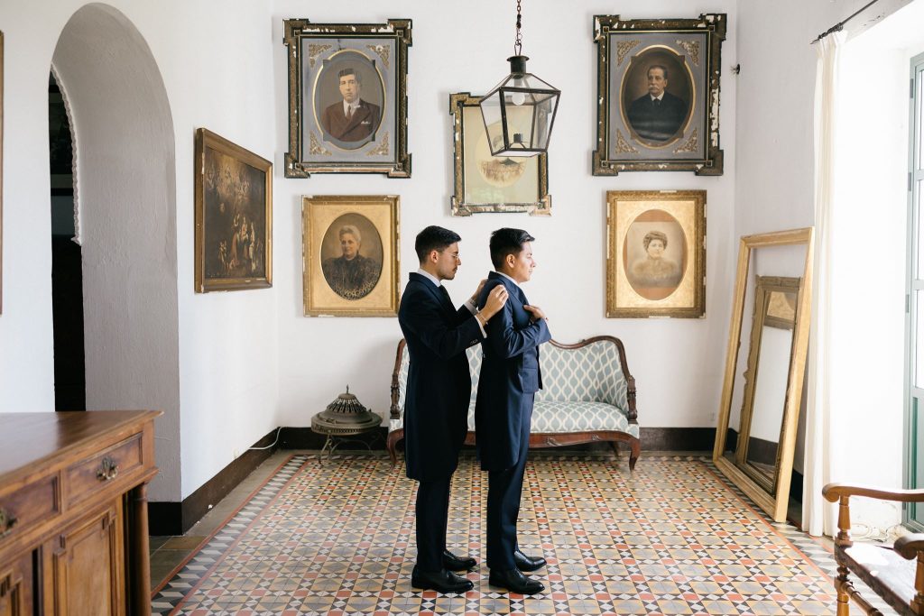 Boda civil de César y Manuel en Hacienda Villanueva del Pítamo